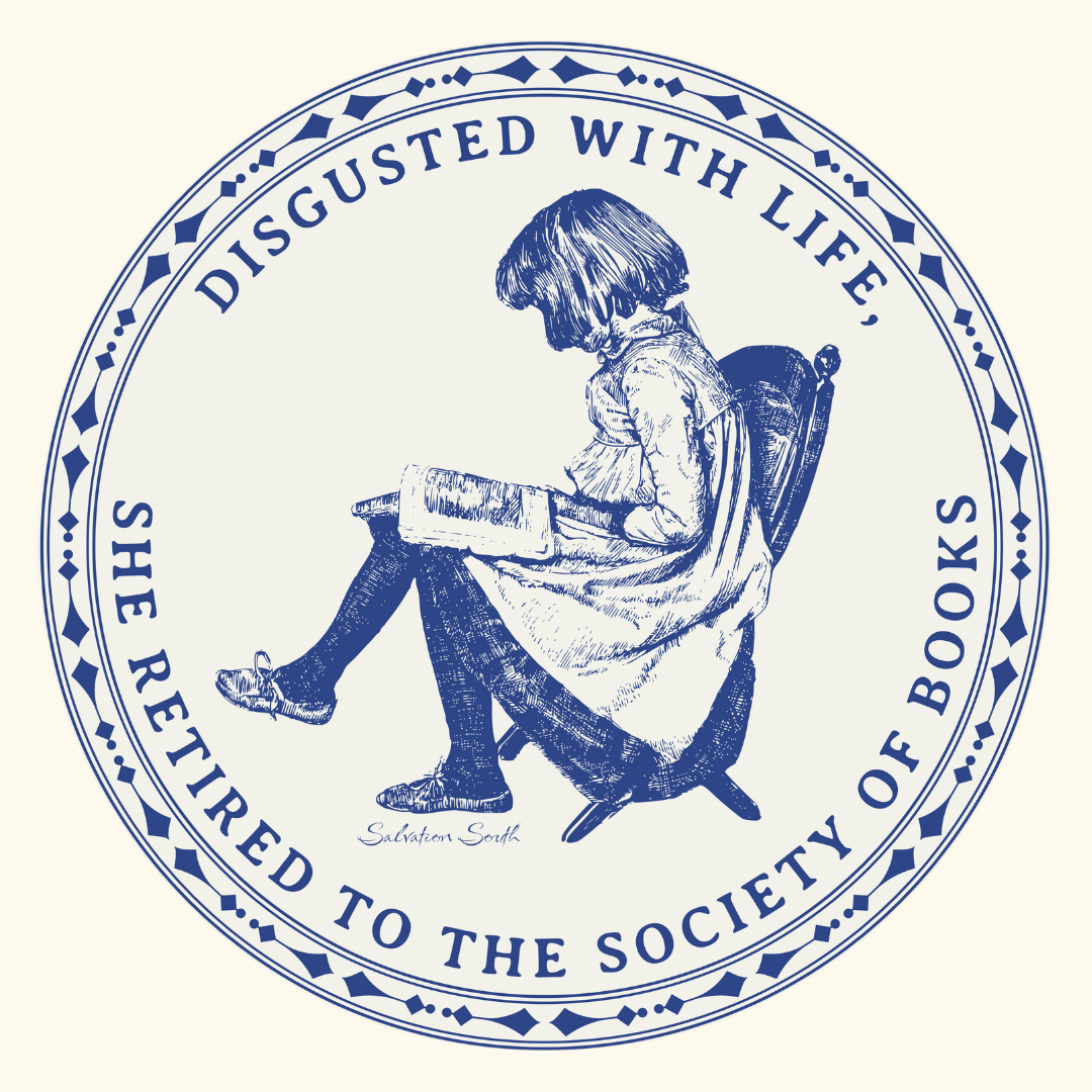 Disgusted by Life, She Retired to the Society of Books Sticker