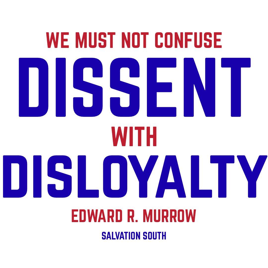 Edward R. Murrow Dissent Shirt Image - Salvation South