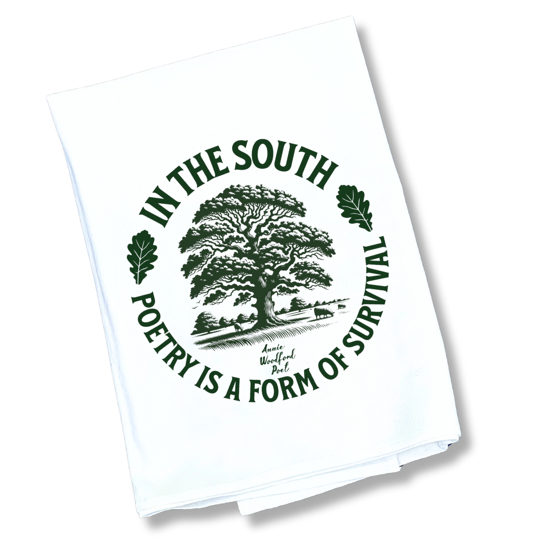 The Poetry Is Survival Tea Towel