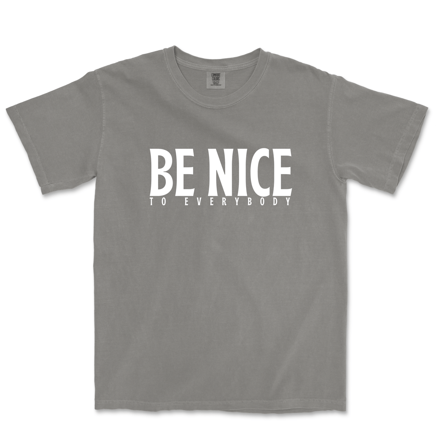 The Be Nice to Everybody T-shirt - Gray - Salvation South