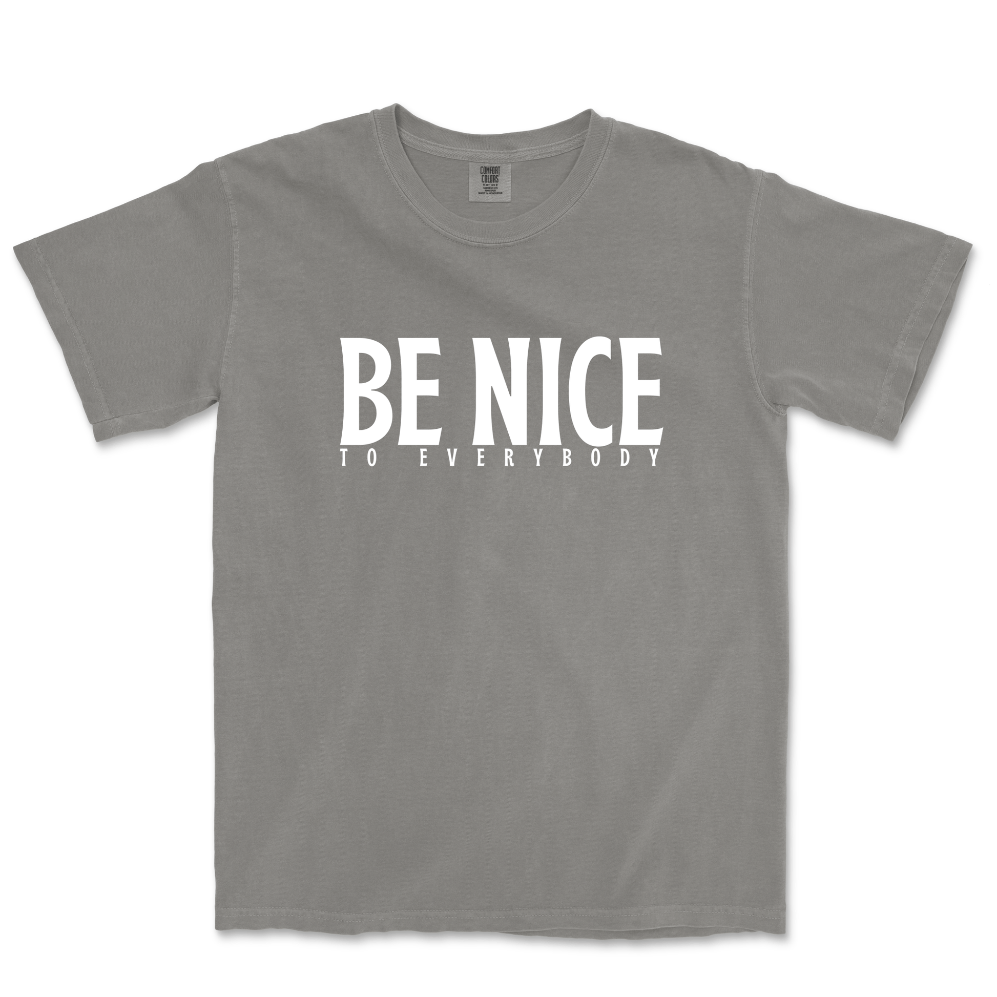 The Be Nice to Everybody T-shirt - Gray - Salvation South