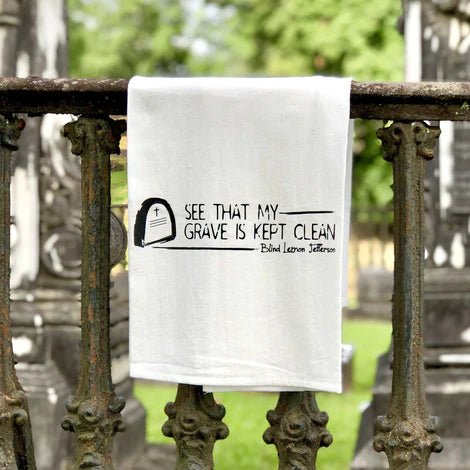 The Blind Lemon Jefferson Blues Tea Towel - Salvation South