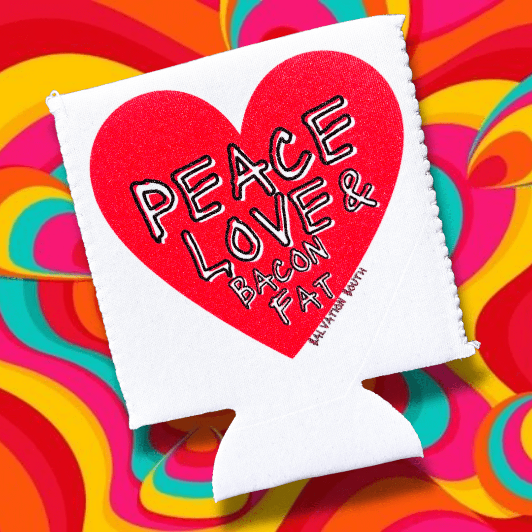 The Peace, Love and Bacon Fat Drink Hugger - Salvation South