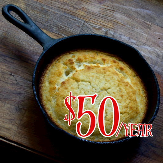Cornbread Level Annual Membership - $50/year