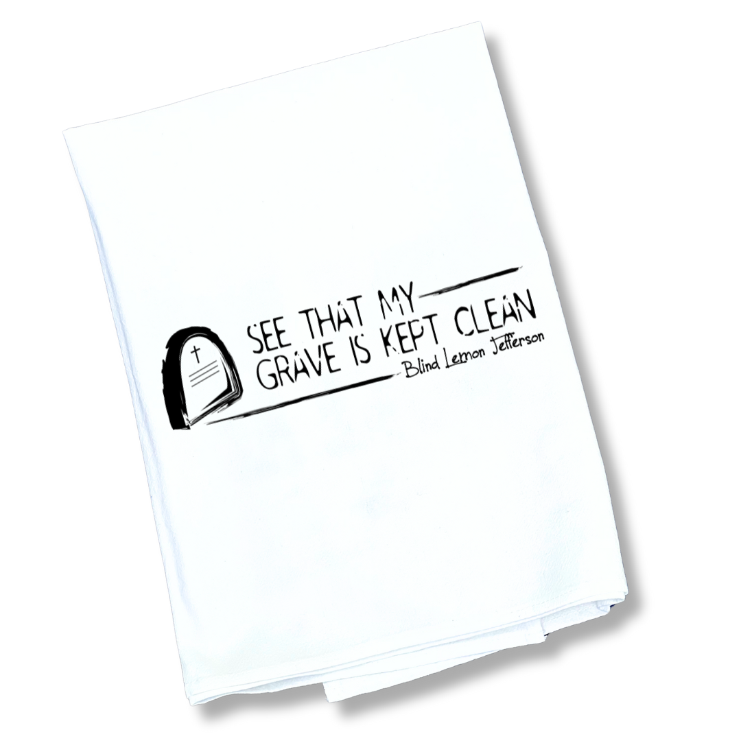 The Blind Lemon Jefferson Blues Tea Towel