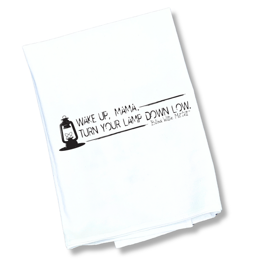 The Blind Willie McTell Blues Tea Towel