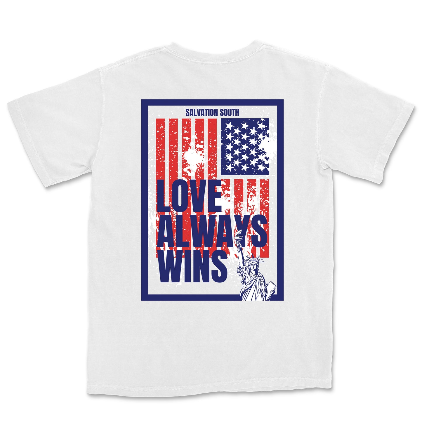 salvation south love always wins flag shirt fourth of july freedom