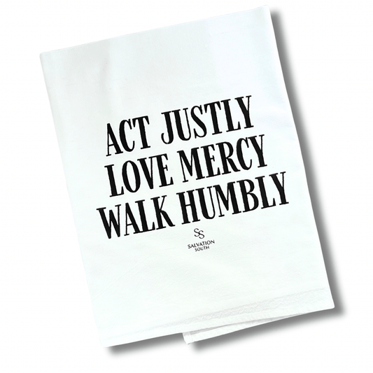 The Act Justly Tea Towel - Salvation South