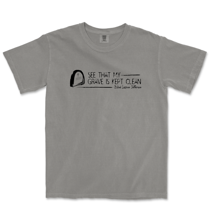 The Blind Lemon Jefferson Blues T-shirt (Gray) - Salvation South