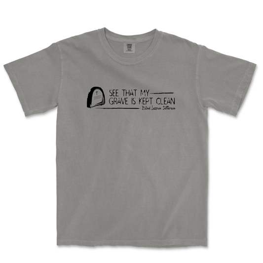The Blind Lemon Jefferson Blues T-shirt (Gray) - Salvation South