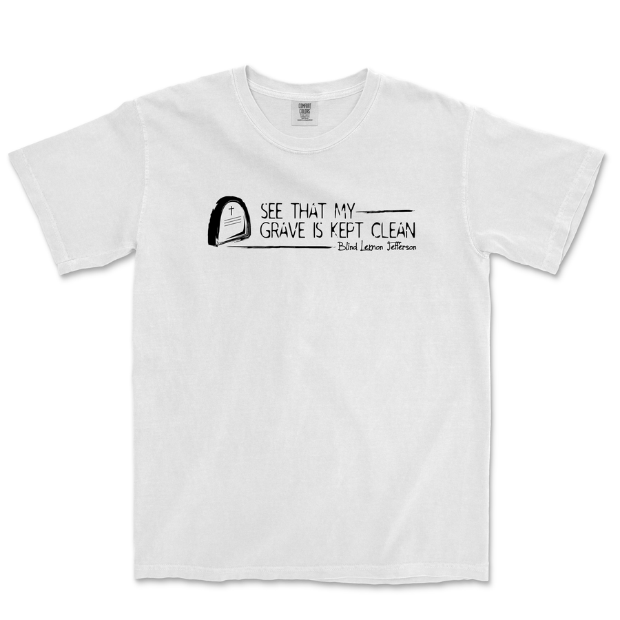 The Blind Lemon Jefferson Blues T-shirt (White) - Salvation South