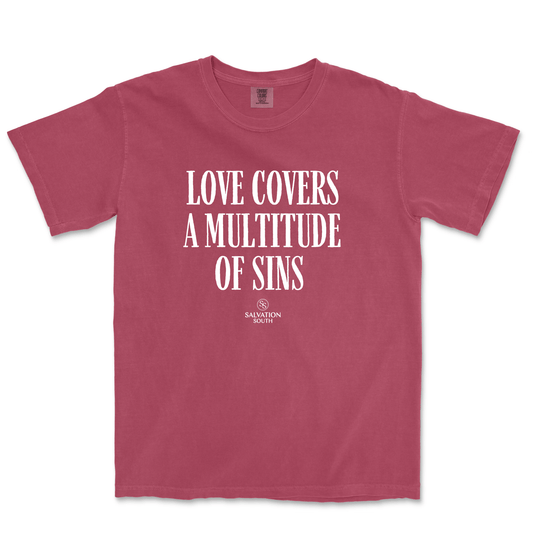 The Love Covers a Multitude of Sins T-shirt - Salvation South