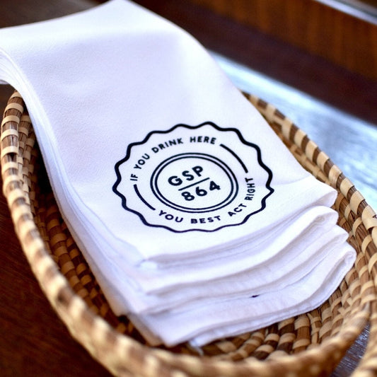 City Collection: The Greenville - Spartanburg Dinner Napkin/Hand Towel - Salvation South