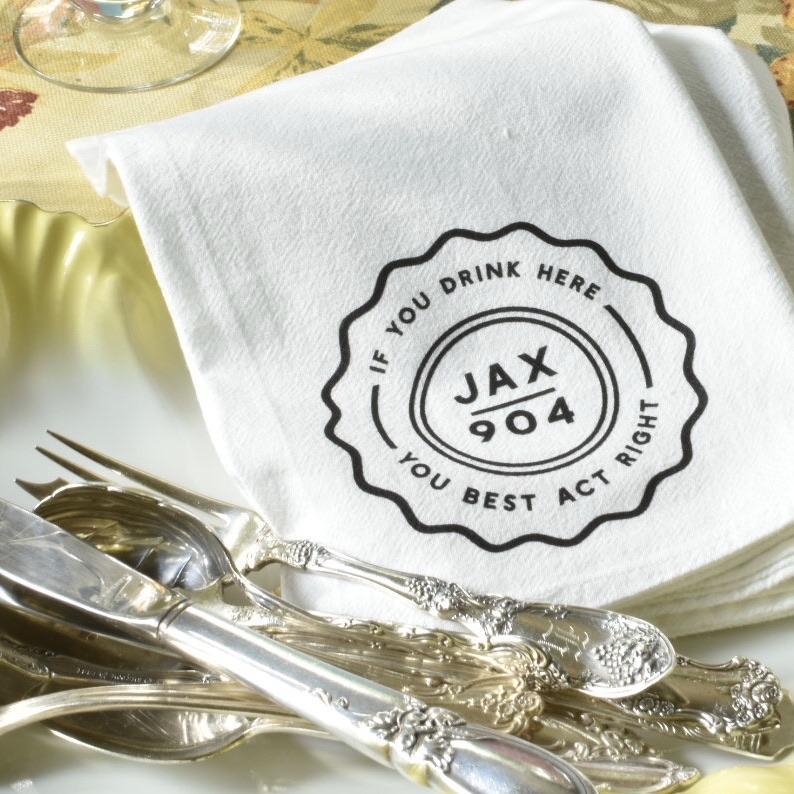 City Collection: The Jacksonville Dinner Napkin- Salvation South