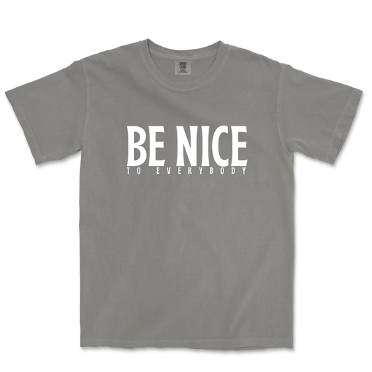 The Be Nice to Everybody T-shirt - Gray - Salvation South